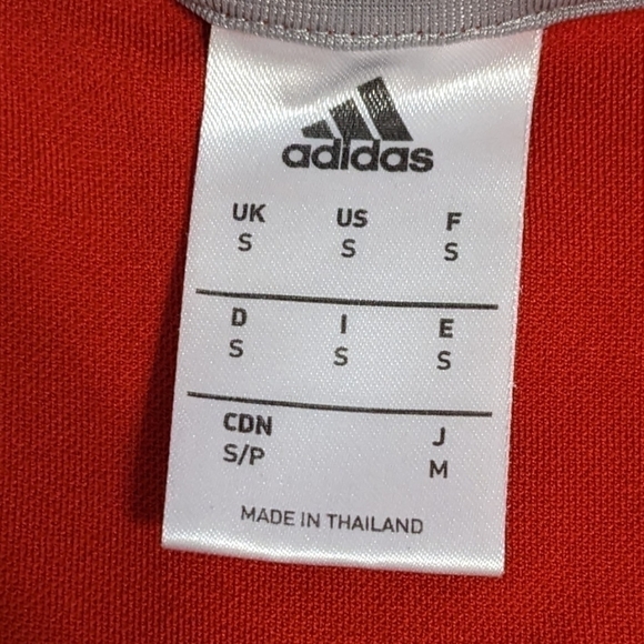 Adidas red and grey Houston Rockets NBA lightweight long sleeve top size Small - Picture 6 of 9